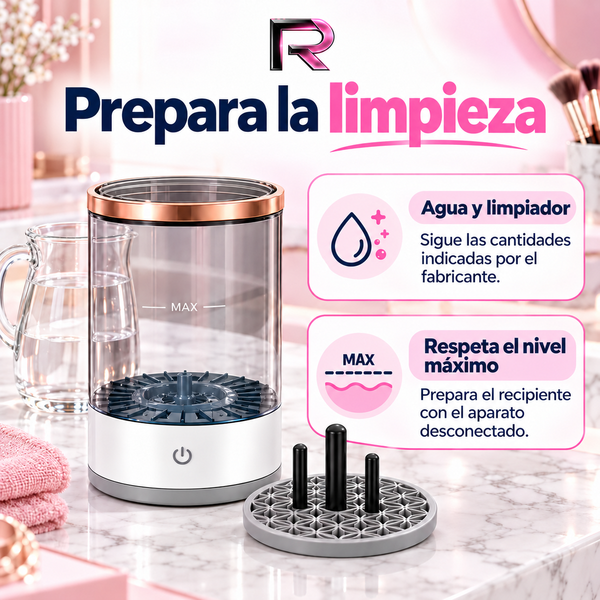 Limpiador de Brochas de Maquillaje