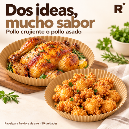 Papel de Horno para Freidora de Aire 20CM*50PCS