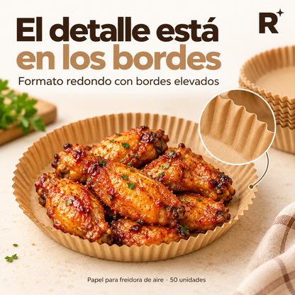 Papel de Horno para Freidora de Aire 20CM*50PCS