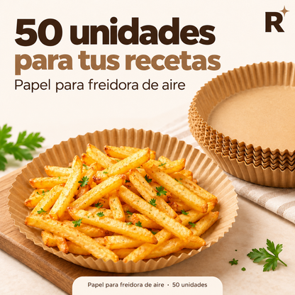 Papel de Horno para Freidora de Aire 20CM*50PCS